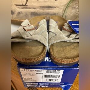 NIB Lugano Suede Birkenstock size 41